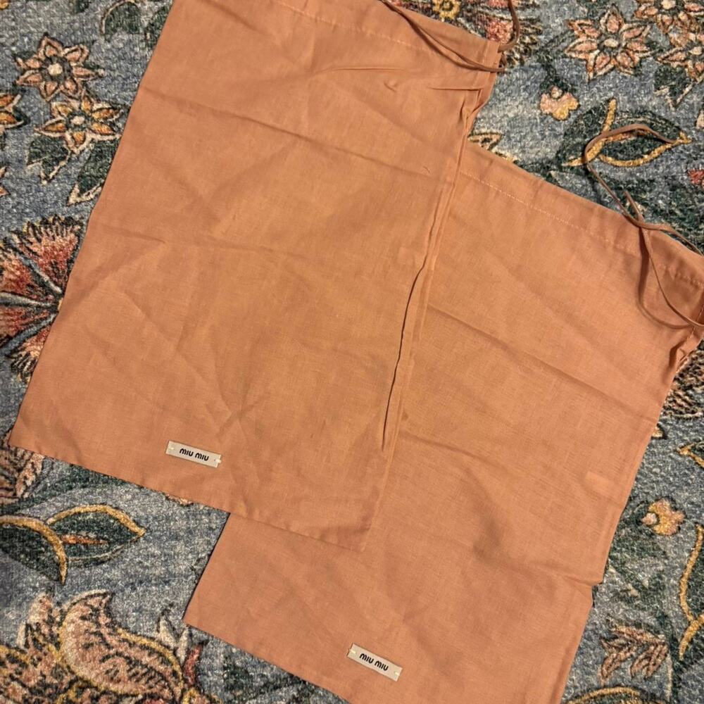Miu miu tan duster bags